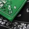 Green and black printed square towels are fashionable pure cotton square towels suitable for both men and women Application Scenario